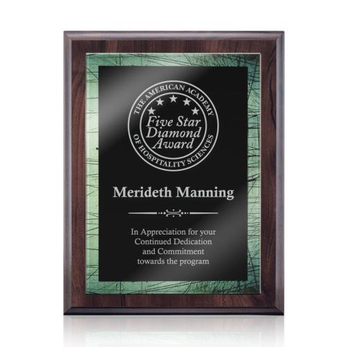 Corporate Awards - Award Plaques - Farnsworth/Caprice - Cherry/Green