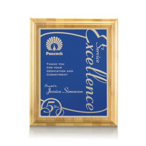 Corporate Awards - Eco Friendly Awards - Bamboo/Marietta - Blue