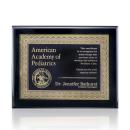 Oakleigh Certificate Plaque - Black Finish