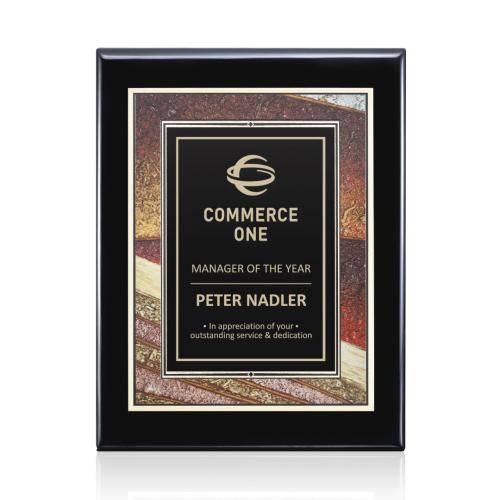 Corporate Awards - Award Plaques - Oakleigh/Albina Plaque - Black Finish