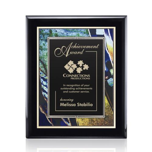 Corporate Awards - Award Plaques - Oakleigh/Verdi Plaque - Black Finish