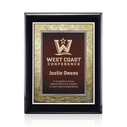 Corporate Awards - Award Plaques - Oakleigh/Tamara - Black/Burgundy