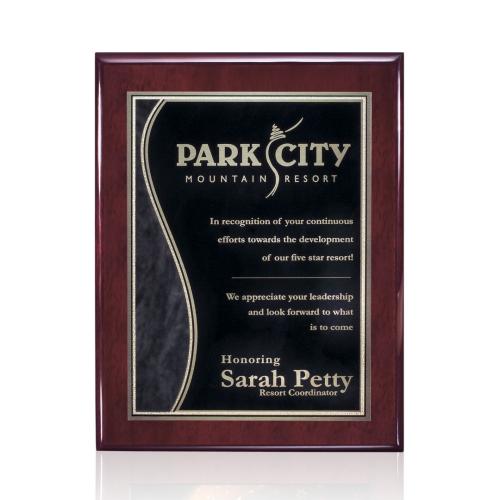 Corporate Awards - Award Plaques - Oakleigh/Nobleton Plaque - Rosewood Finish