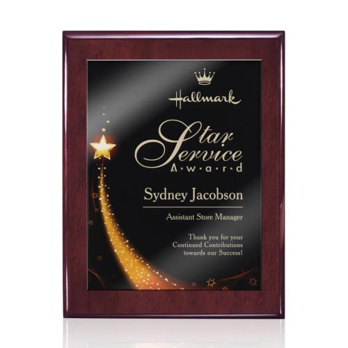 Corporate Awards - Award Plaques - Oakleigh/Benton Plaque - Rosewood Finish