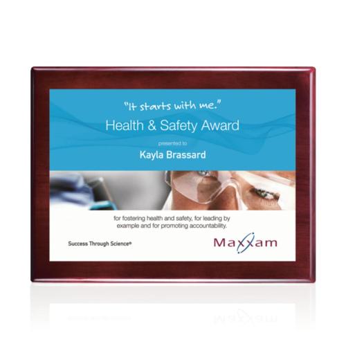 Corporate Awards - Award Plaques - Oakleigh/AstroSub Plaque - Rosewood/White