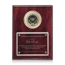 Jansenn Plaque - Rosewood/Gold