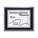 Avonlea/Everett Plaque - Black/Silver