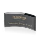 Bancroft Black Arch & Crescent Crystal Award