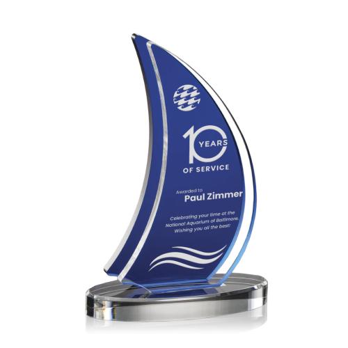 Corporate Awards - Budget Awards & Trophies - Matsuda Sail Acrylic Award