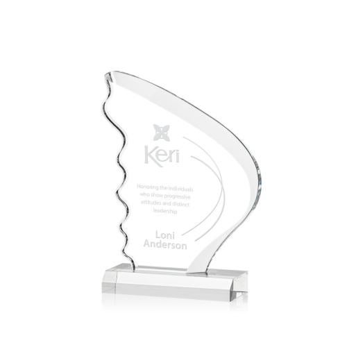Corporate Awards - Budget Awards & Trophies - Acheson Sail Acrylic Award