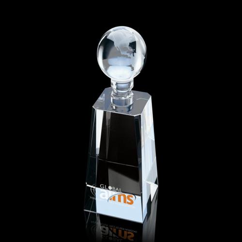 Corporate Awards - Hampton Globe Spheres Crystal Award