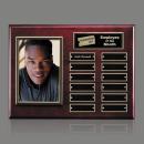 Photo (Vert) P/Plaque - Rosewood/Gold 