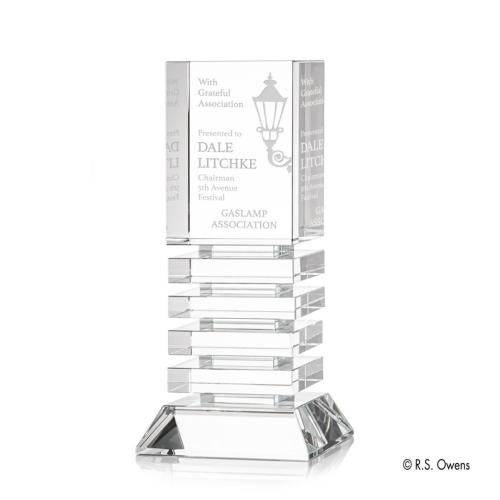 Corporate Awards - Crystal Awards - Crystal Pillar Awards - Channel Obelisk Crystal Award