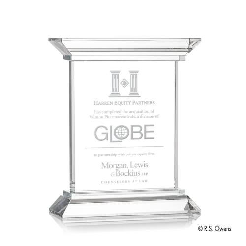 Corporate Awards - R.S. Owens - Doric Rectangle Crystal Award