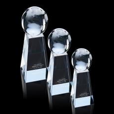 Brunswick Globe Spheres Crystal Award - Crystal Awards