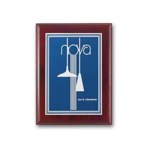 Corporate Awards - Award Plaques - Double Etch Plaq - Mahogany