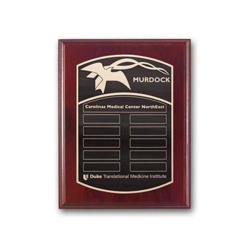 Corporate Awards - Award Plaques - Etch/Antiqued Plaq - Mahogany