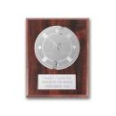 Etch/Frosted Plaq - Walnut Finish/Silver