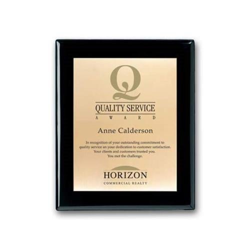 Corporate Awards - Award Plaques - Screenprint Brass - Ebony     