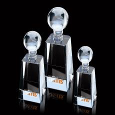 Hampton Globe Spheres Crystal Award - Crystal Awards