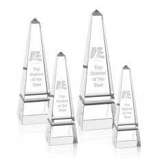 Groove Clear Obelisk Crystal Award - Corporate Awards