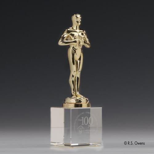 Corporate Awards - Modern Awards - Classic Achievement People on Optical Crystal Award