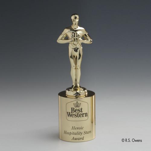 Corporate Awards - Modern Awards - Classic Achievement People on Gold Metal Award