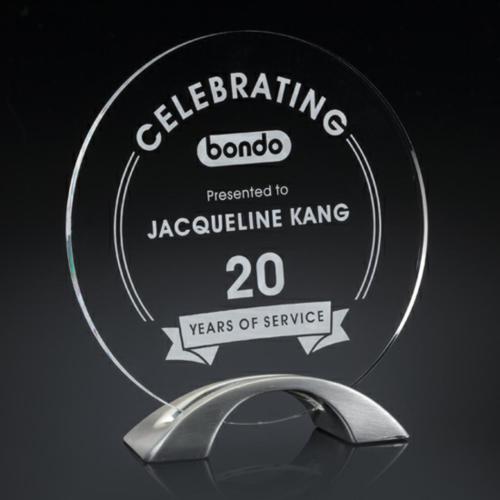 Corporate Awards - Budget Awards & Trophies - Strata Circle Acrylic Award