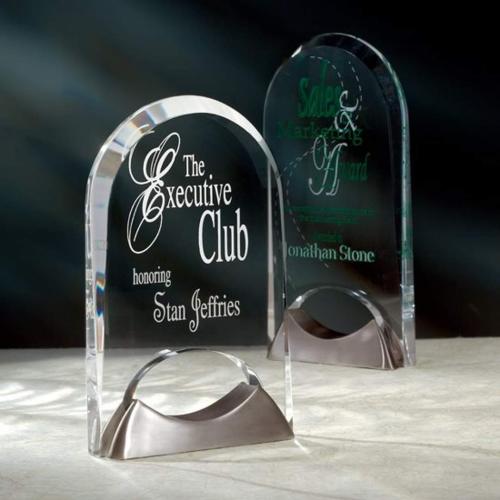 Corporate Awards - Budget Awards & Trophies - Keystone Arch & Crescent Acrylic Award
