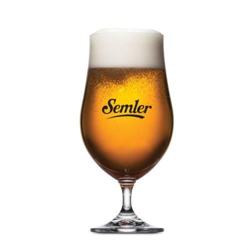 Corporate Recognition Gifts - Etched Barware - Rochdale Beer Glass - Imprinted 