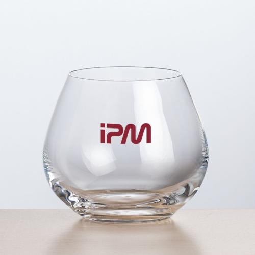Corporate Recognition Gifts - Etched Barware - Wine Glasses - Florentina Stemless Wine - Imprinted