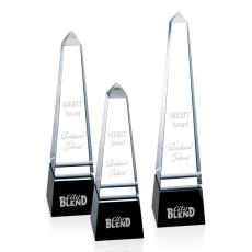 Groove Black Obelisk Crystal Award - Crystal Awards