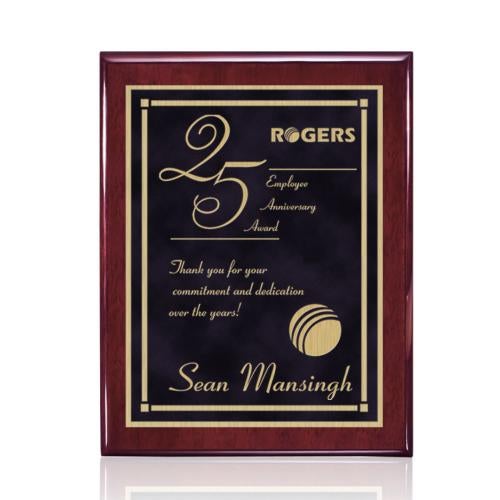 Corporate Awards - Award Plaques - Oakleigh/Contempo Plaque - Rosewood/Black