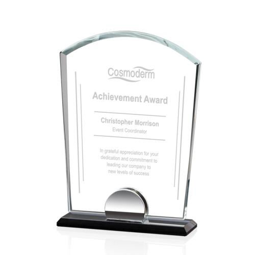 Corporate Awards - Metal Awards - Spencer Arch & Crescent Crystal Award