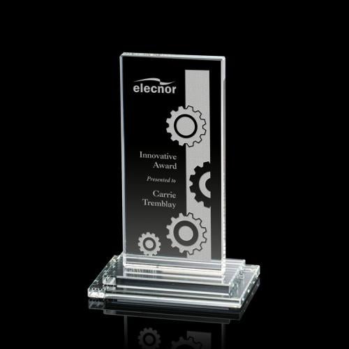 Corporate Awards - Crystal Awards - Santorini Clear Rectangle Crystal Award
