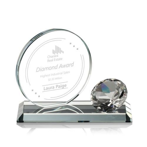 Corporate Awards - Award Shapes - Diamond Awards - Encarna Gemstone Diamond Crystal Award
