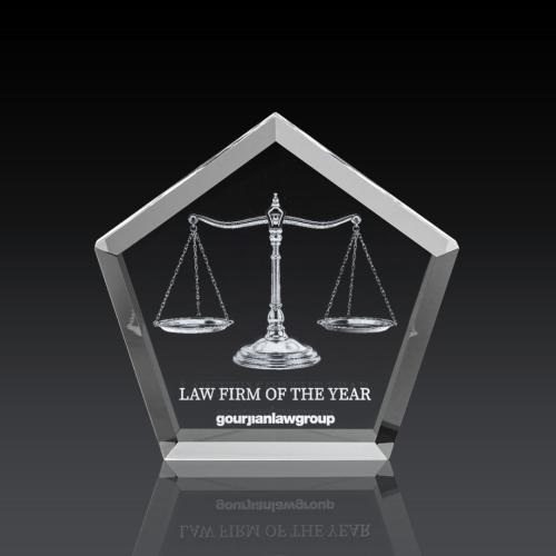 Corporate Awards - Crystal Awards - Crystal Paperweights - Genosee 3D Crystal Award