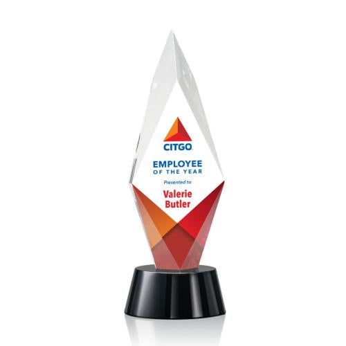 Corporate Awards - Full Color Awards - Manilow Full Color Crystal Award