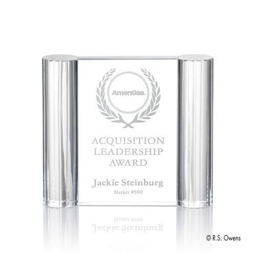 Corporate Awards - R.S. Owens - Opus Clear Rectangle Crystal Award