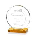 Victoria Amber Circle Crystal Award