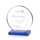 Victoria Blue Circle Crystal Award