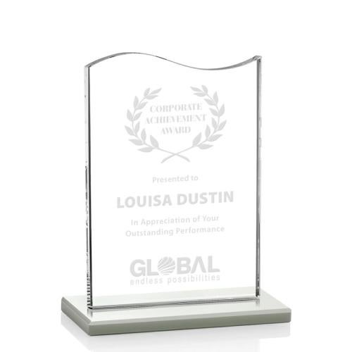 Corporate Awards - Service Awards - Unity White Abstract / Misc Crystal Award