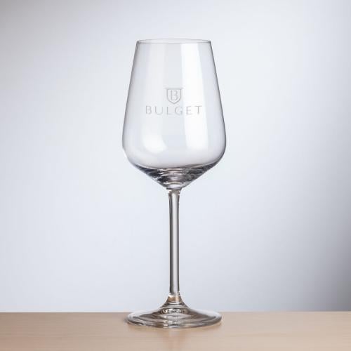 Corporate Recognition Gifts - Etched Barware - Wine Glasses - Elderwood Wine - Deep Etch 