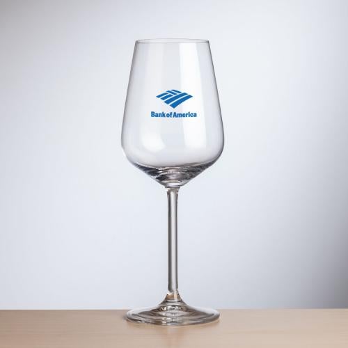 Corporate Recognition Gifts - Etched Barware - Wine Glasses - Elderwood Wine - Imprinted 