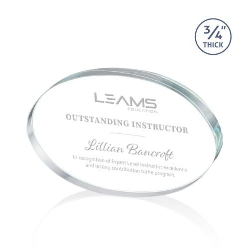 Corporate Awards - Budget Awards & Trophies - Baldus Deep Etch Circle Crystal Award
