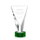 Mustico Green Abstract / Misc Crystal Award