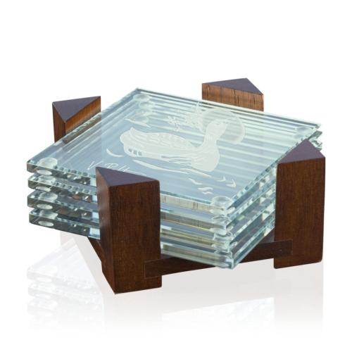 Corporate Recognition Gifts - Desk Accessories - Wealdon Coaster - Set of 4 