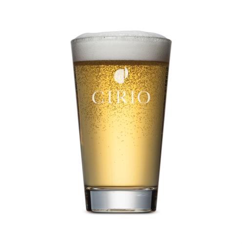 Corporate Recognition Gifts - Etched Barware - Summerhill Heavy Sham Glass - Deep Etch 