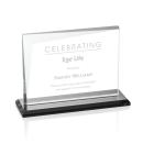 Mirela Black  Rectangle Crystal Award
