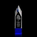 Coventry 3D Blue Obelisk Crystal Award
